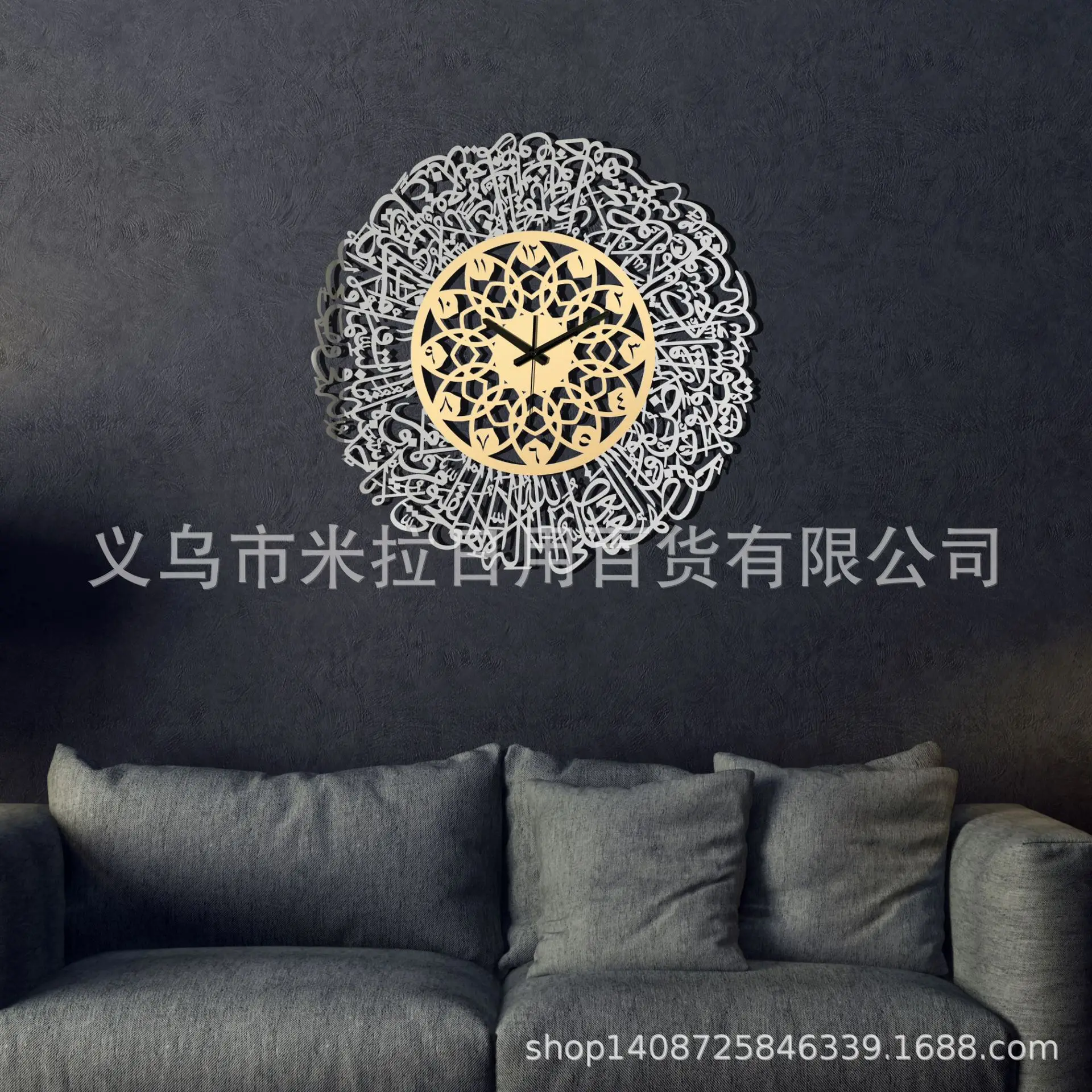 

Зеркальные акриловые декоративные настенные часы, 30 см