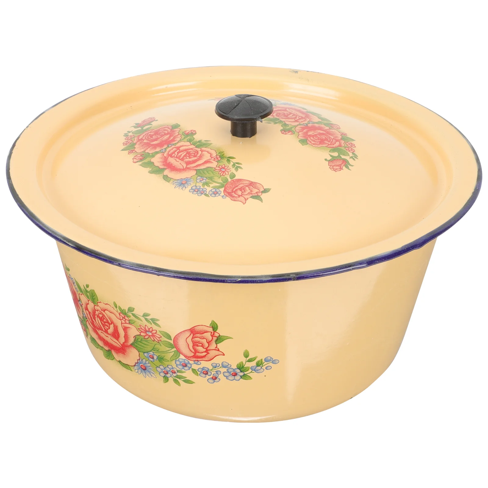 

Bowl Enamel Basin Serving Storage Enamelware Mixing Bowls Large Soup Salad Washing Fridgemeat Cold Fruit Wash Pasta Noodle