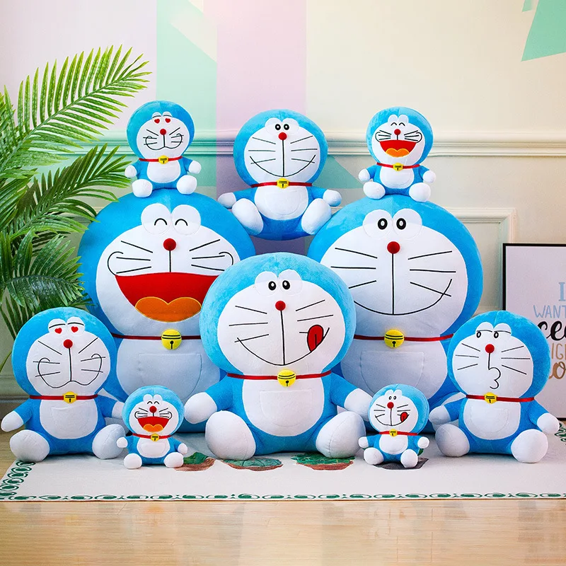 Фото Doraemon 70 см Kawaii плюшевая игрушка-подставка от меня, милая плюшевая кукла, мультяшная кошка, животное, диван-кровать, подушка, игрушка, рождественские подарки, игрушки №2