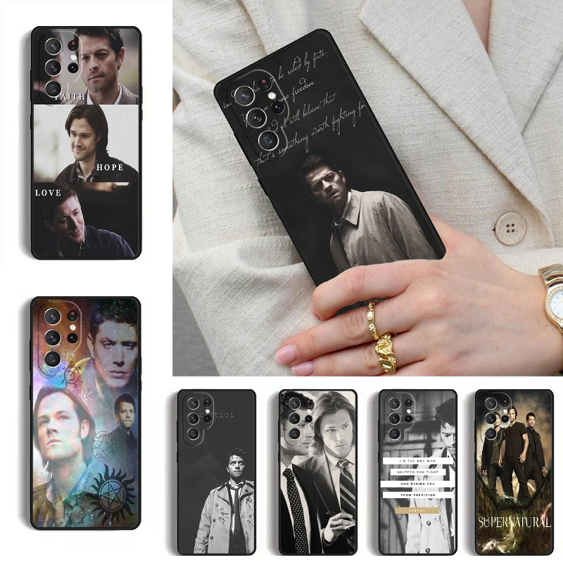 Фото Чехол Supernatural Dean Sam Castiel для Samsung Galaxy S26 S25 Ultra S24 S23 S22 S21 Plus Note 10, чехол-бампер №1