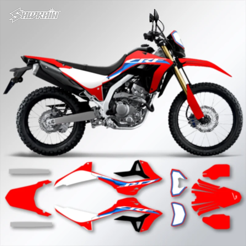 

Sawrain для Honda CRF300L CRF 300L 2021 2022 2023, индивидуальные командные мотоциклетные графические фоны, наборы наклеек
