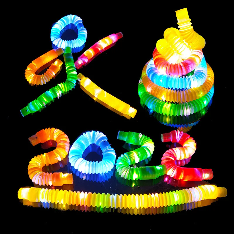 

Tube decompression toy fidget anti stress sets pop tubes Funny Early Educational Antistress Tool for Anxiety Kids random color