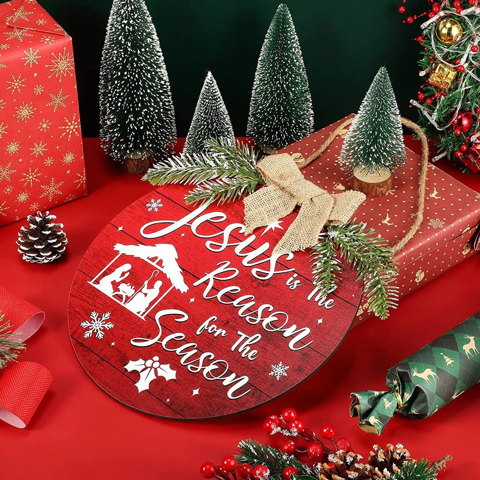 

Пасхальный Jesu деревянная приветственная дверь тарелка деревянные поделки пасхальные украшения 30*30 см/11,8 * дюйма