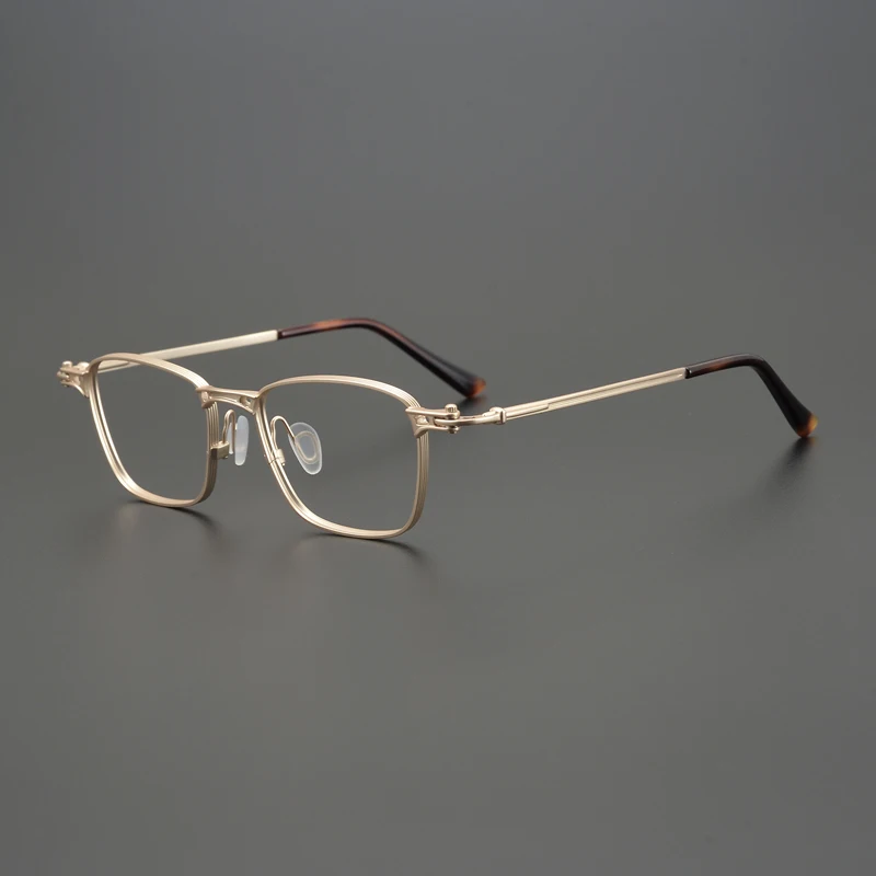 

Eyeglasses Ultra Light Pure Titanium Retro Glasses Men Myopia Big Face Square Female Anti Radiation Discoloration Eyewear Frame