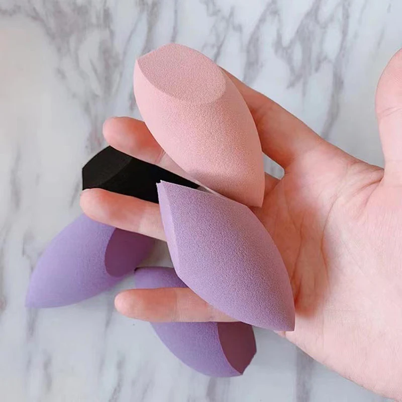 1PC Beauty Egg Makeup Puff Microfiber Velvet Sponge Makeup Blender Sponge Powder Egg Shaped Foundation Concealer Cream Cosmetic
