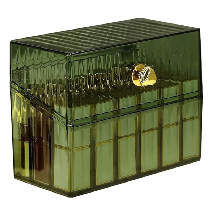 

E56C Desktop Lipstick Cosmetic Storage Box Organizer School Office Sundries