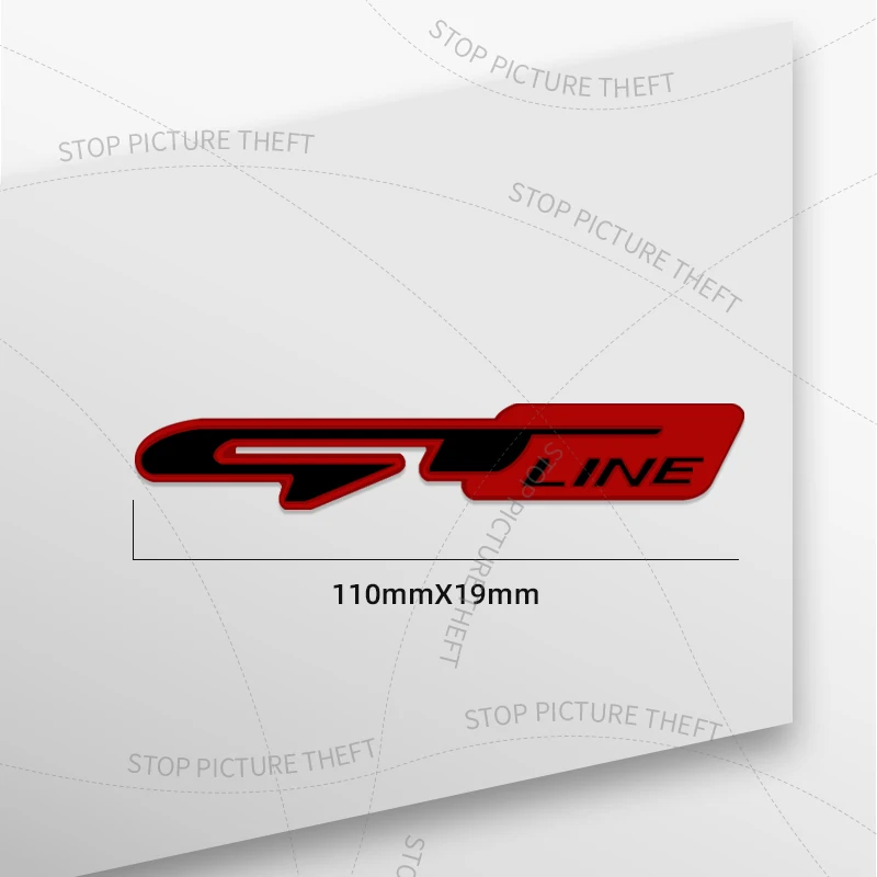 1 шт. 3D металлический логотип GT Line решетка эмблема значок автомобиля задний хвост