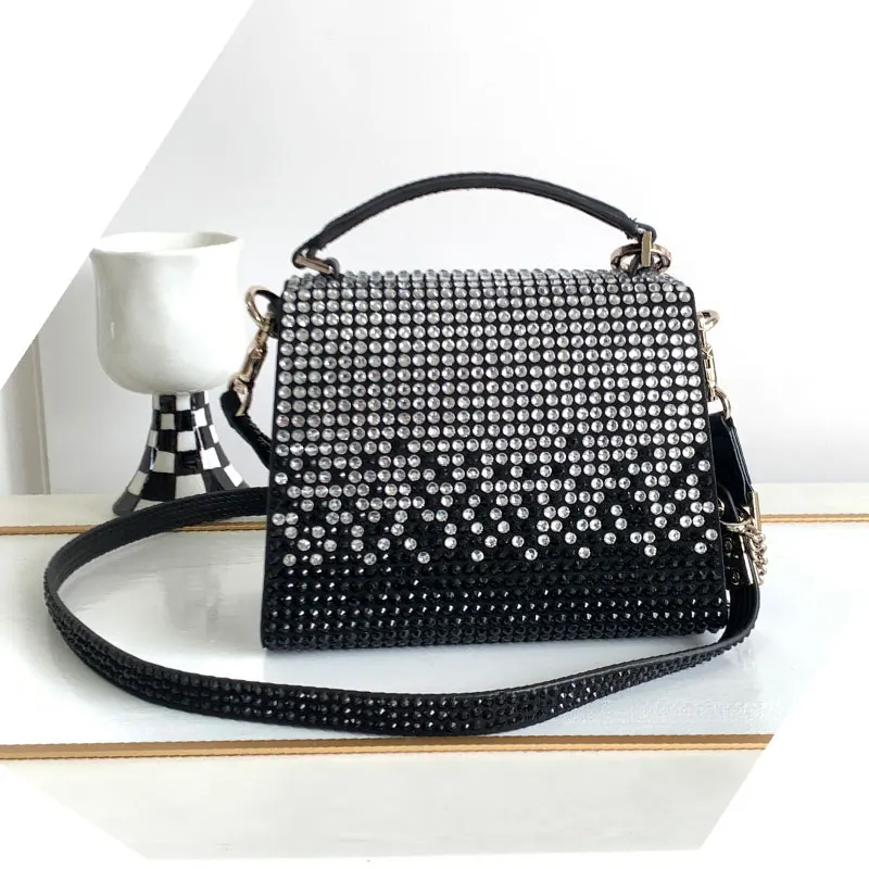 Shiny Crystal Evening Party Bag 2023 Summer Fashion Shoulder Crossbody Bag High Quality Women Diamond purse Tote Classic Handbag