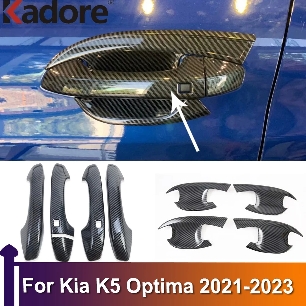 

4 шт., хромированные боковые накладки на дверные ручки для Kia K5 Optima 2021 2022 2023