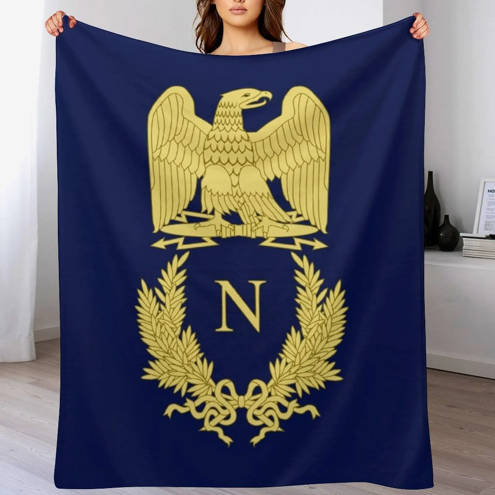 Emblème de Napoléon Bonaparte Плед тяжелый для сна Роскошные свободные одеяла