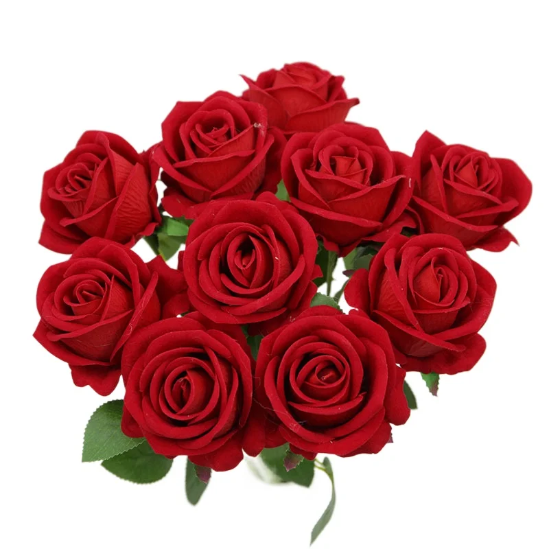 

Vintage 1 bunch of new artificial silk flowers High quality autumn rose cuckoo Christmas wedding Family room decoration Photos