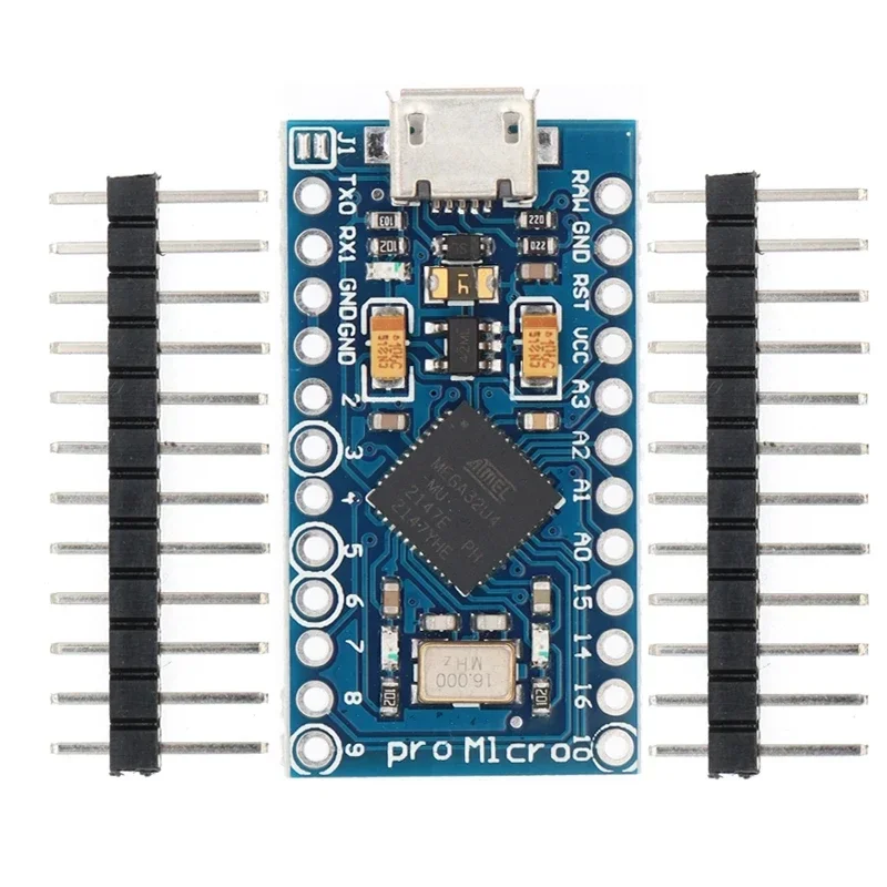 Микроконтроллер Pro Micro с Загрузчиком ATmega32U4 5 В/16 МГц модуль контроллера Mega32U4 Leonardo