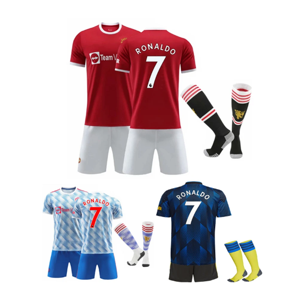 

2021 2022 Football Kit Jersey 21 22 Manchester Adults Kids Kits Socks Soccer Strips UNITED B. FERNANDES RASHFORD HUMANRACE