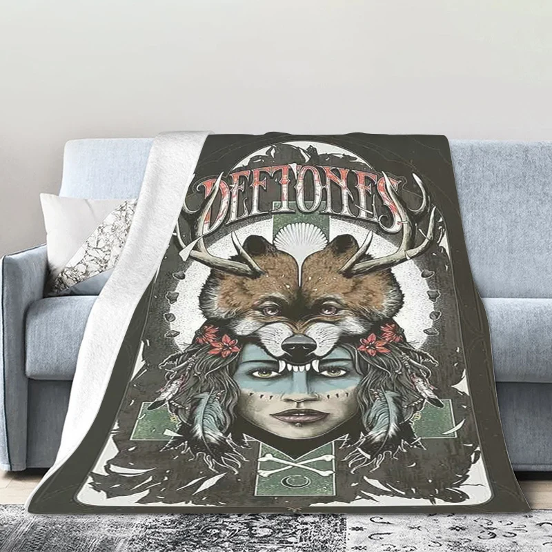 Одеяло для дивана зимнее постельное белье из микрофибры D-Deftones королевский