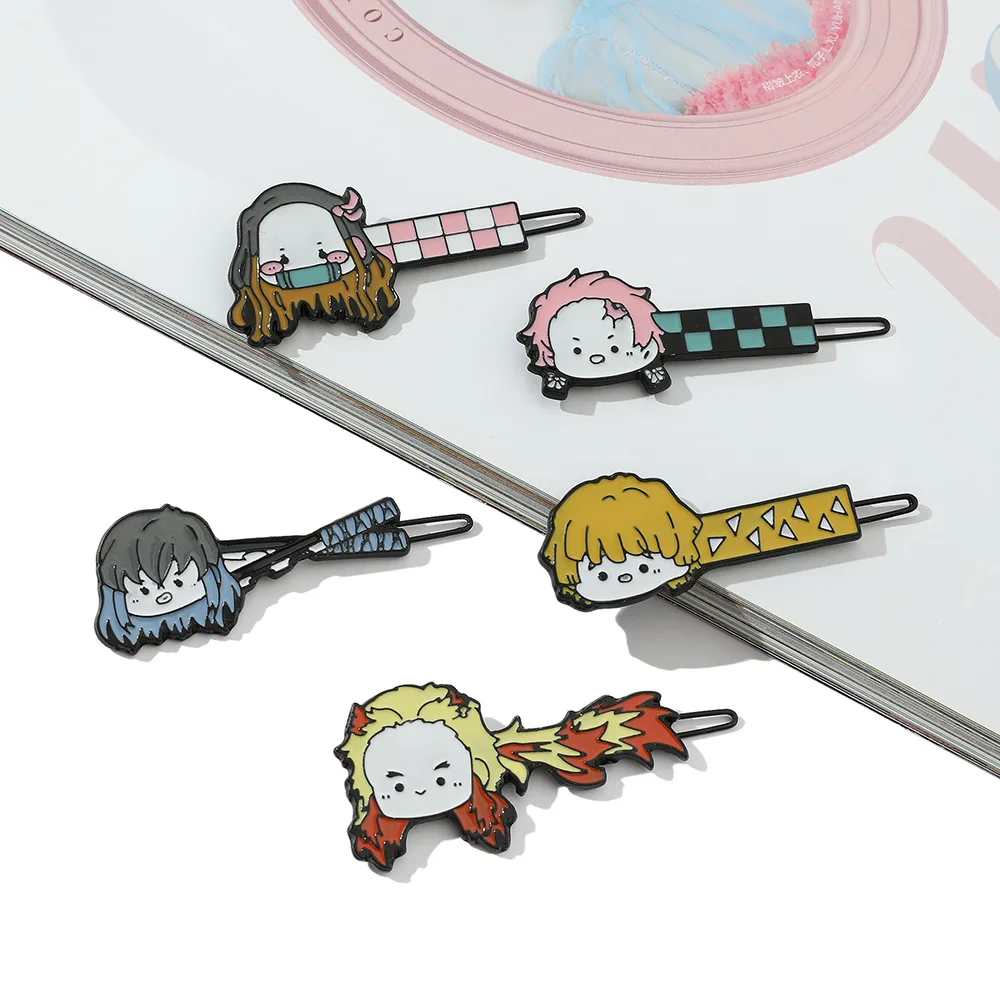 

Anime Demon Slayer Kamado tanjiro Cosplay Frog clip cartoon clip cartoon game hair clip Adult's children's hair accessories