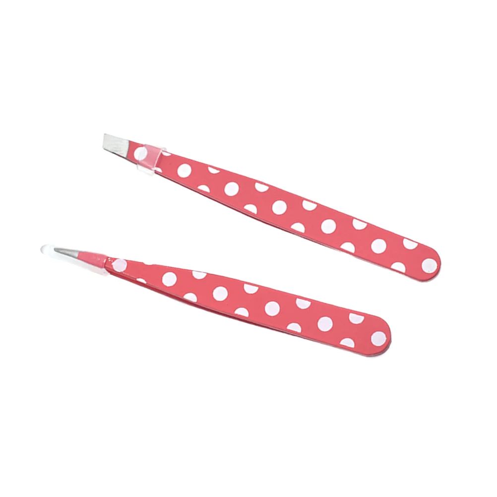 

2pcs Eyebrow Tweezers Stainless Steel Lightweight Durable Eyebrow Clamp Eyebrow Clip for Men Women Adults