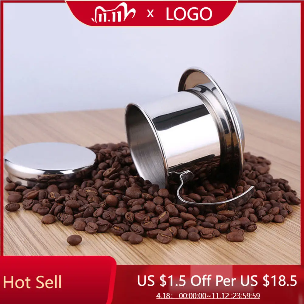 

Вьетнамский кофейник из нержавеющей стали, 50/100 мл