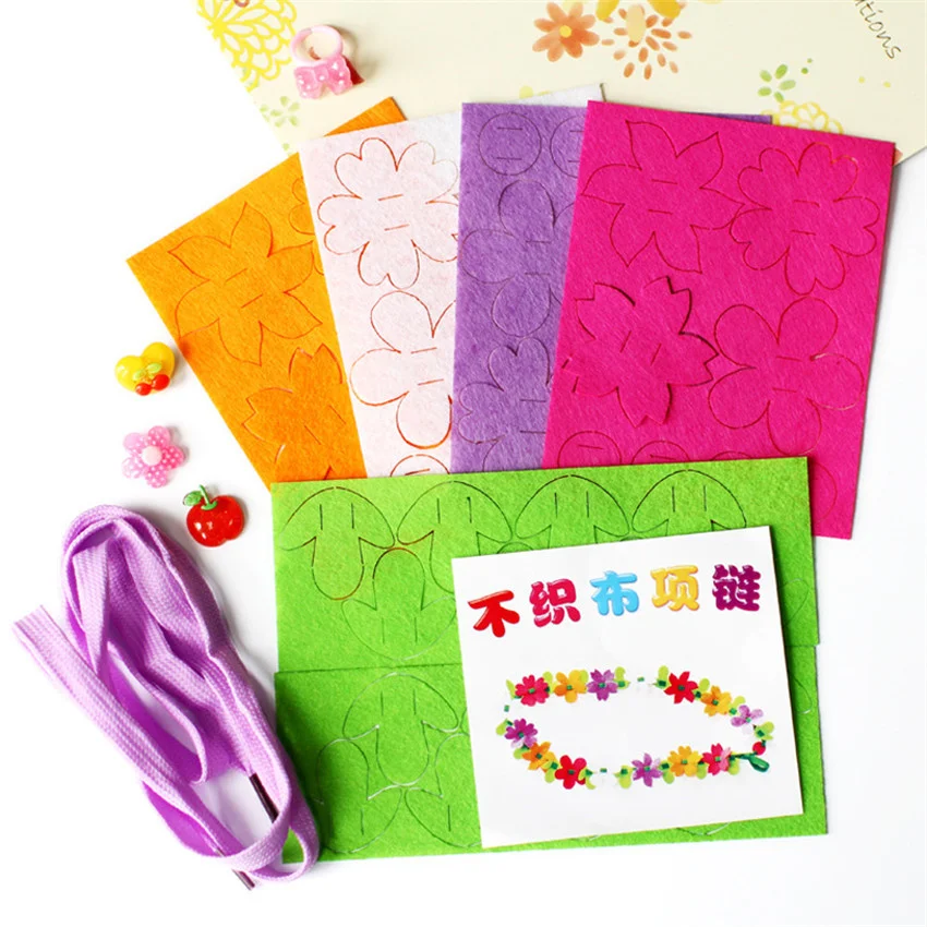 Новинка гирлянда ручной работы сделай сам венок цветок нетканое креативное