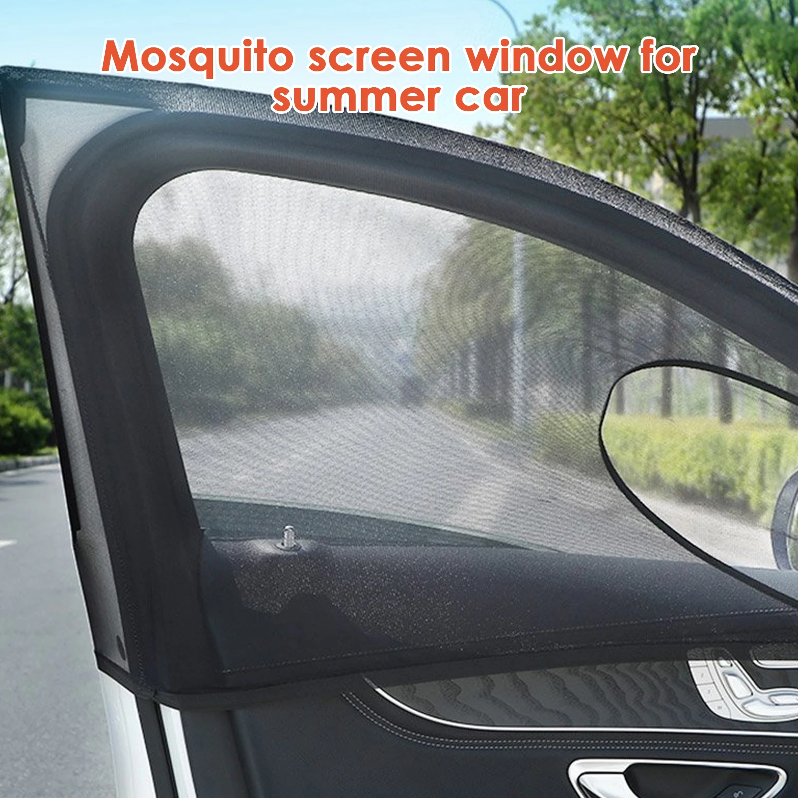 

Универсальный комплект солнцезащитных козырьков для боковых окон автомобиля, передняя + задняя сетка, Противомоскитный солнцезащитный экр...