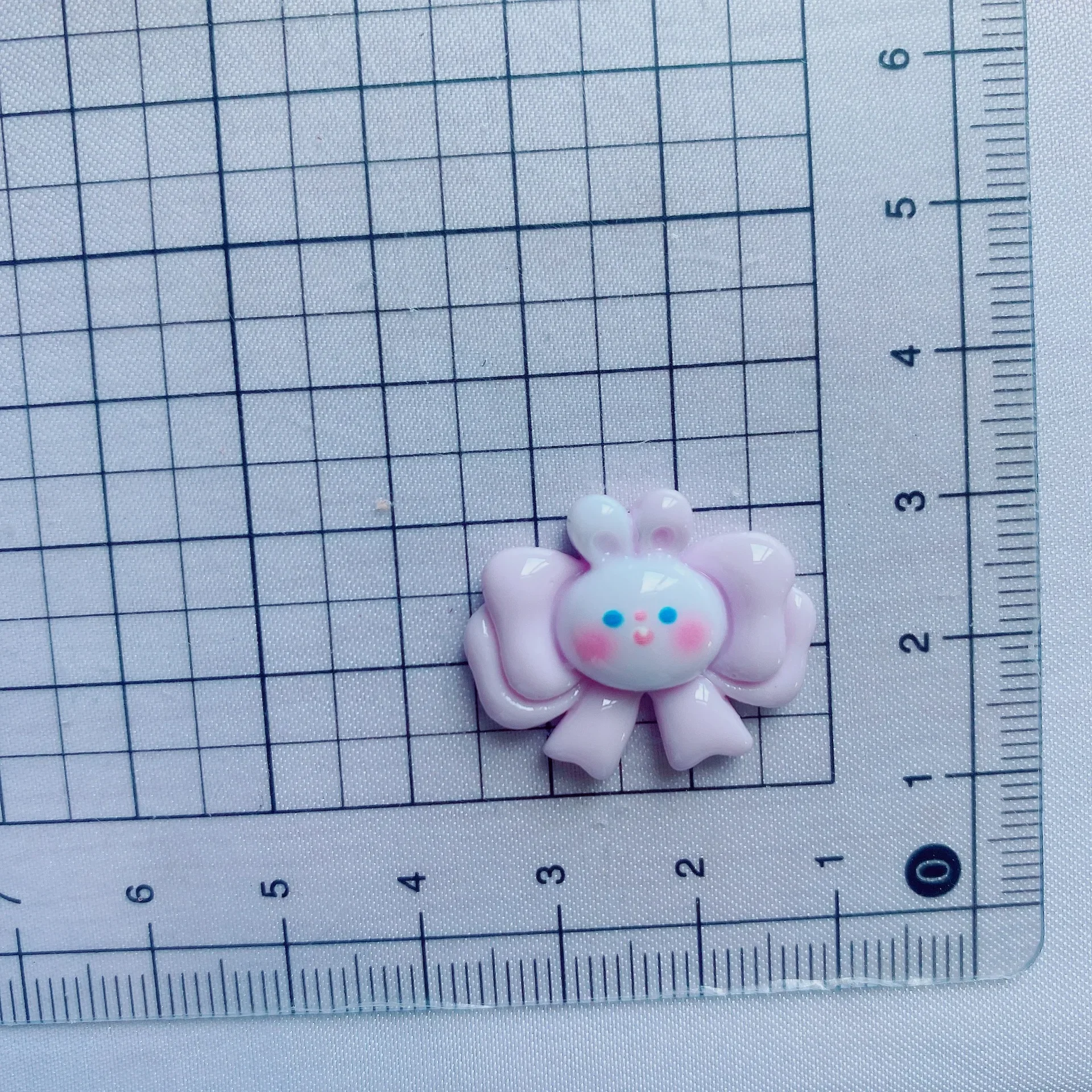 100 шт. блестящий галстук-бабочка с рисунком кролика милый кремовый клей сделай