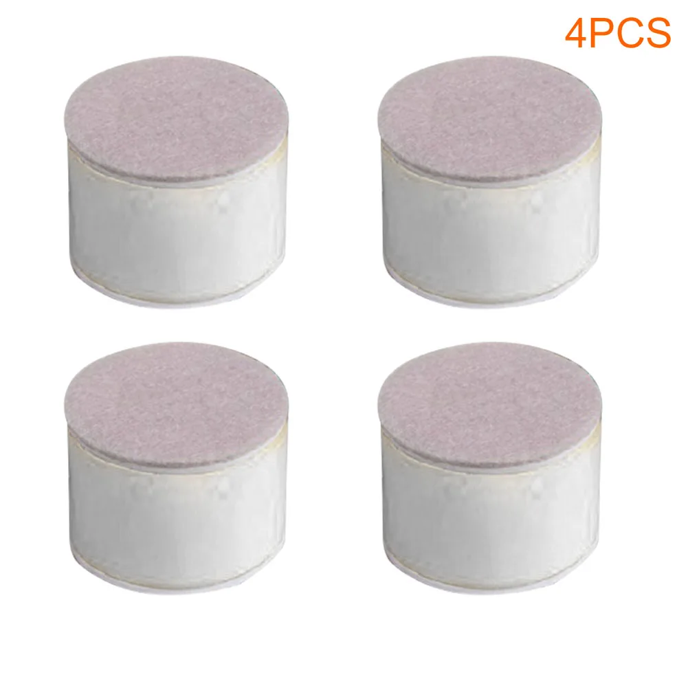 4pcs Chair Home Bed Furniture Feet Pads Breakfast Bar Non Slip Round Increase Height Self Adhesives Carbon Steel Easy Install |
