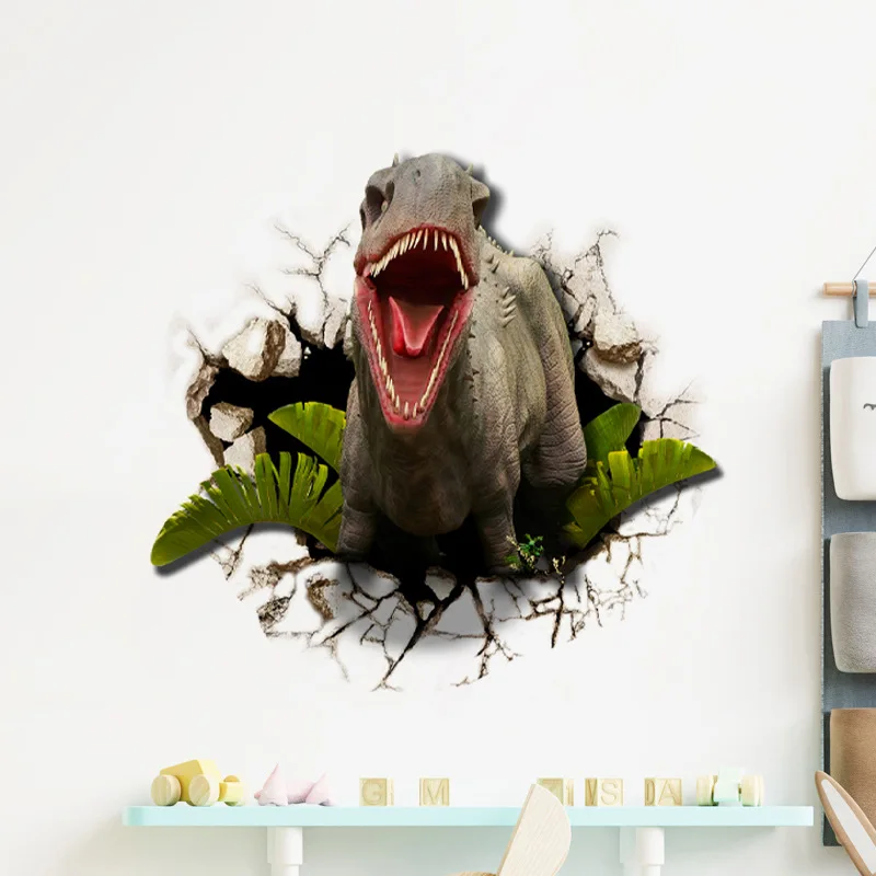 1 Набор/2 шт. наклейки на стену яркий Тираннозавр Рекс гостиной самоклеящиеся