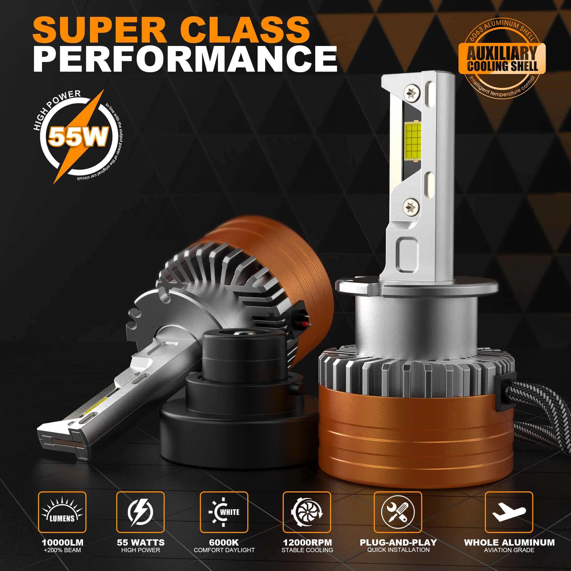 Sunshiny Новые продукты Серия D2 Canbus Hid Светодиодная лампа для фар Автомобильные фары