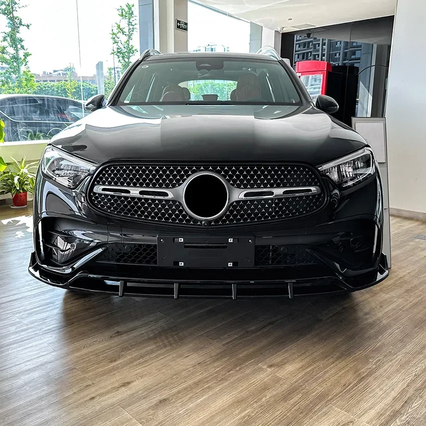 Фото Для Mercedes Benz GLC-Class X254 GLC260 GLC300 2023 2024, передний бампер автомобиля, диффузор, спойлер, сплиттер, комплекты кузова №3