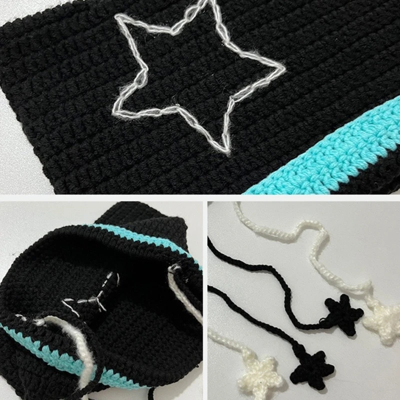 Шапка с кошачьими ушками женская осенне-зимняя вязаная шапка реквизит для