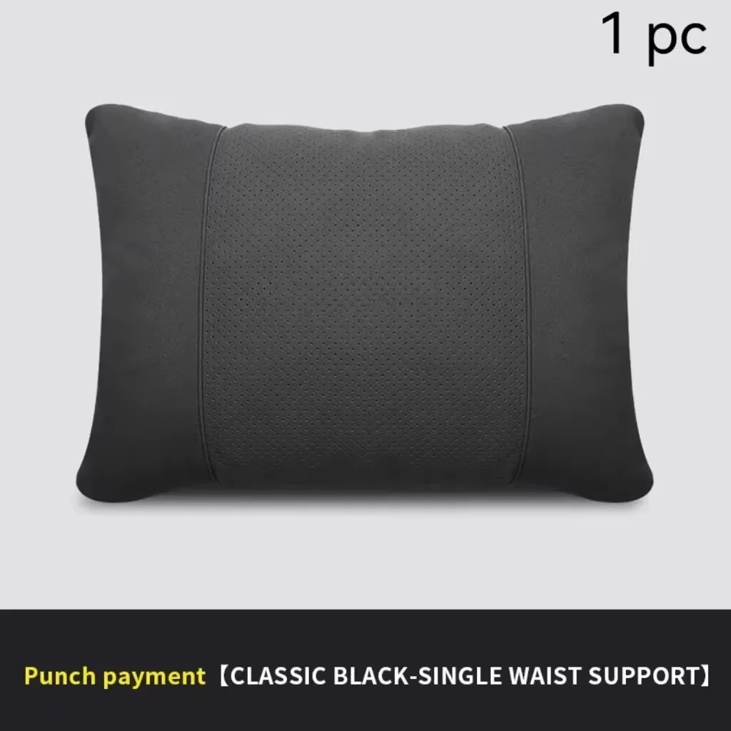 

Замшевая супермягкая подушка для подголовника, подушка для автомобильного сиденья, поясная подушка, защитная подушка для шеи, совместимая для салона автомобилей Tesla Audi Benz BMW