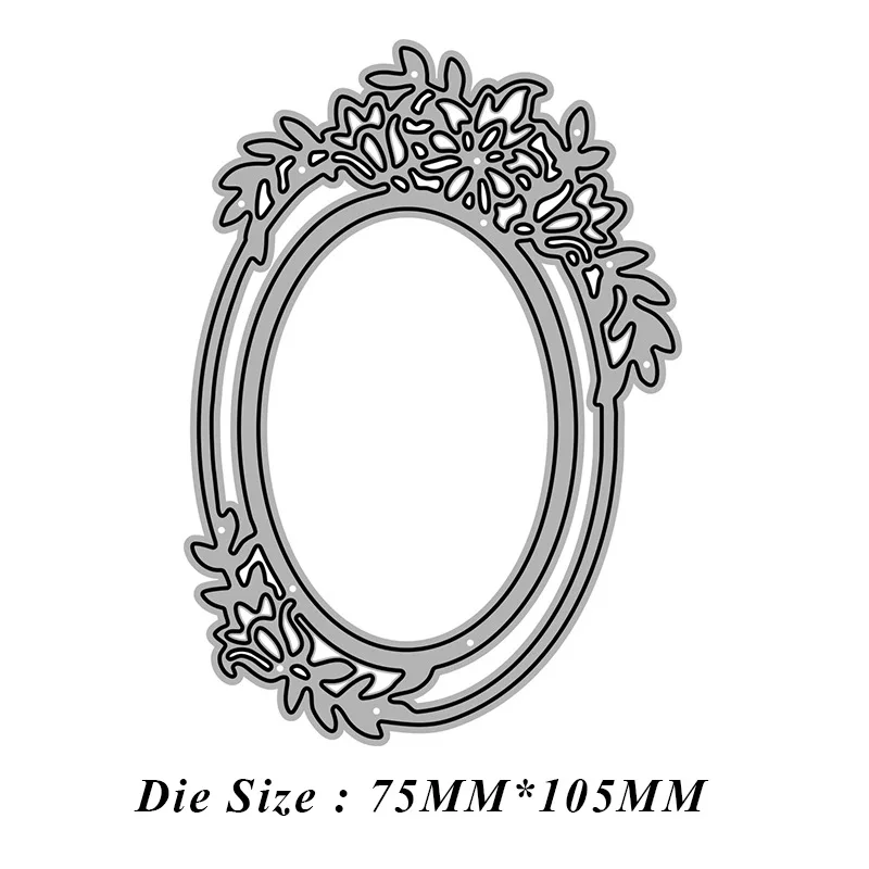 Кружевная овальная эллиптическая рамка металлические Вырубные штампы сделай