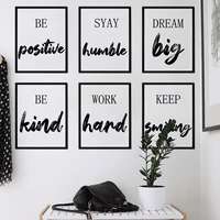 6pcsset inspirational quotes frame wall stickers home office decor room decoration positive bedroom wall words house interior