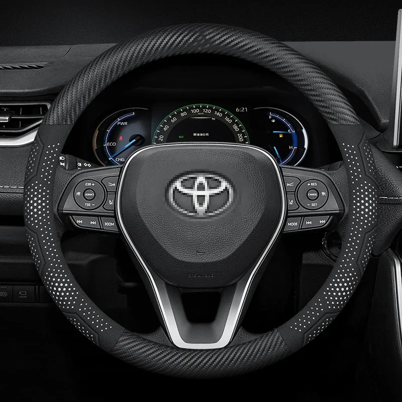 

Автомобильный защитный чехол на руль для Toyota Corlla Camry Yaris Auris C-HR RAV4 Land Cruiser Prius Harrier bz3 bz4, аксессуары