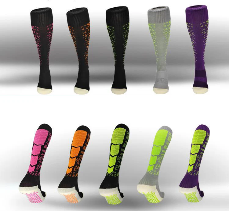 Adult antiskid knee-high socks adult female training sports socks thick stockings cycling meias masculina fussball women golf