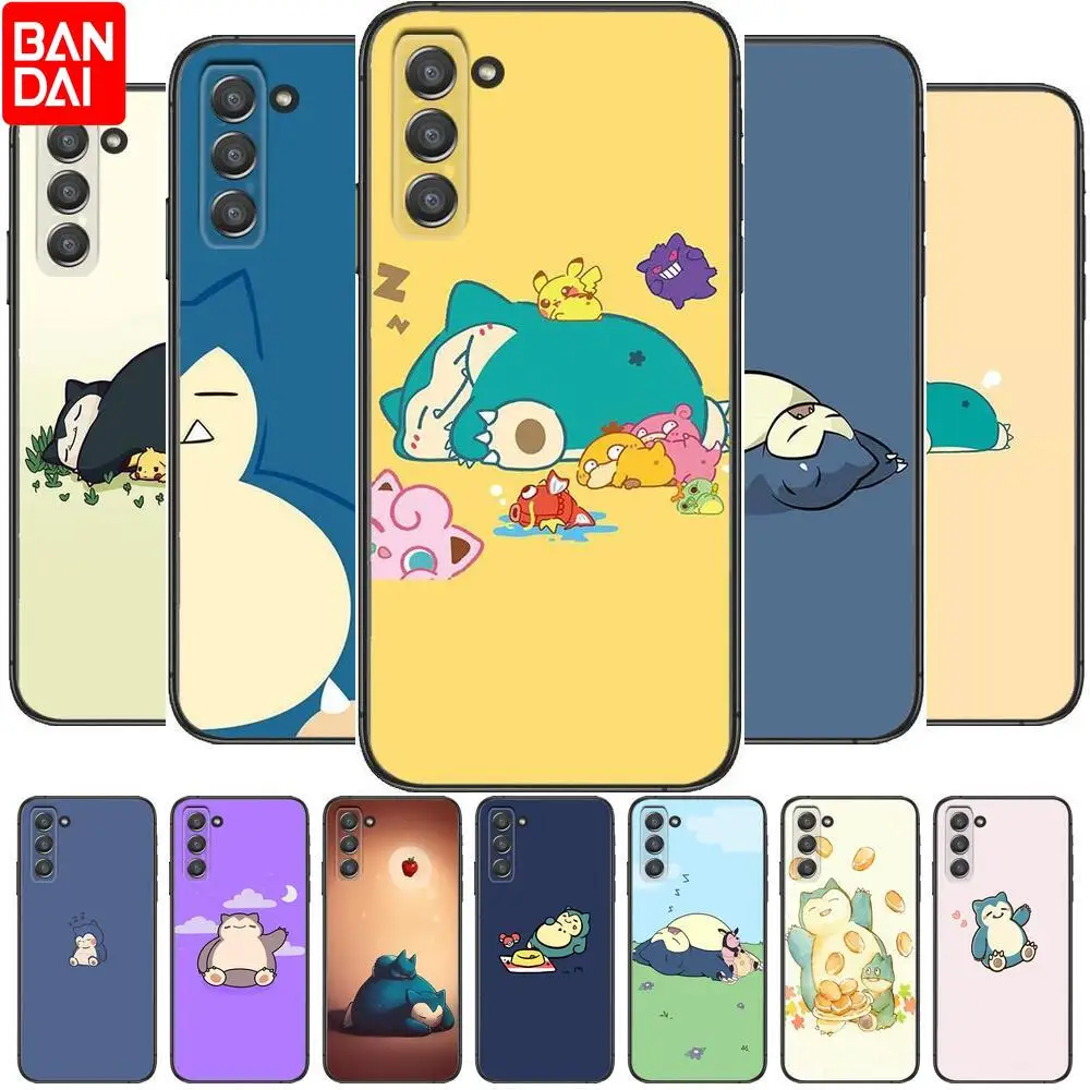 

Pokemon Snorlax Cute Phone cover hull For SamSung Galaxy s6 s7 S8 S9 S10E S20 S21 S5 S30 Plus S20 fe 5G Lite Ultra Edge