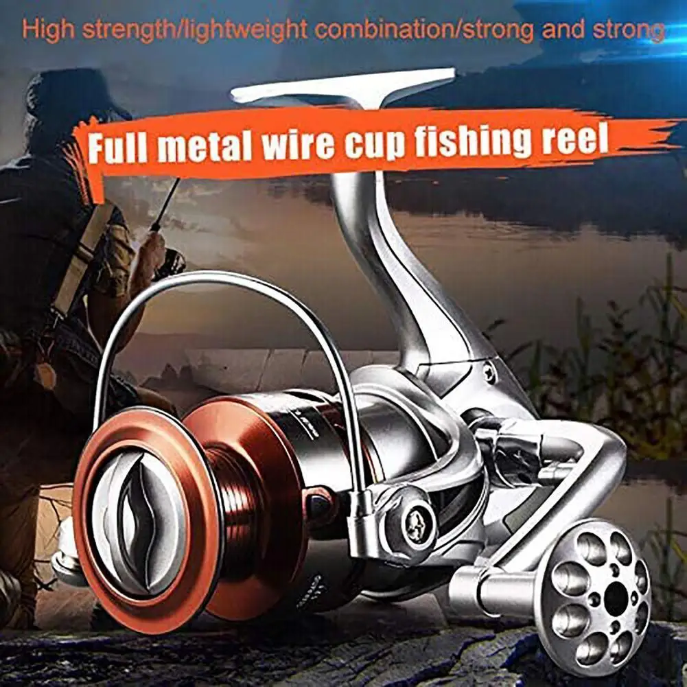 

[ READY STOCK ] Fishing Spinning Reel 1000-7000 Max Drag 10kg 5.2:1 Gear Ratio Left Right Hand Interchangeable Spinning Reel