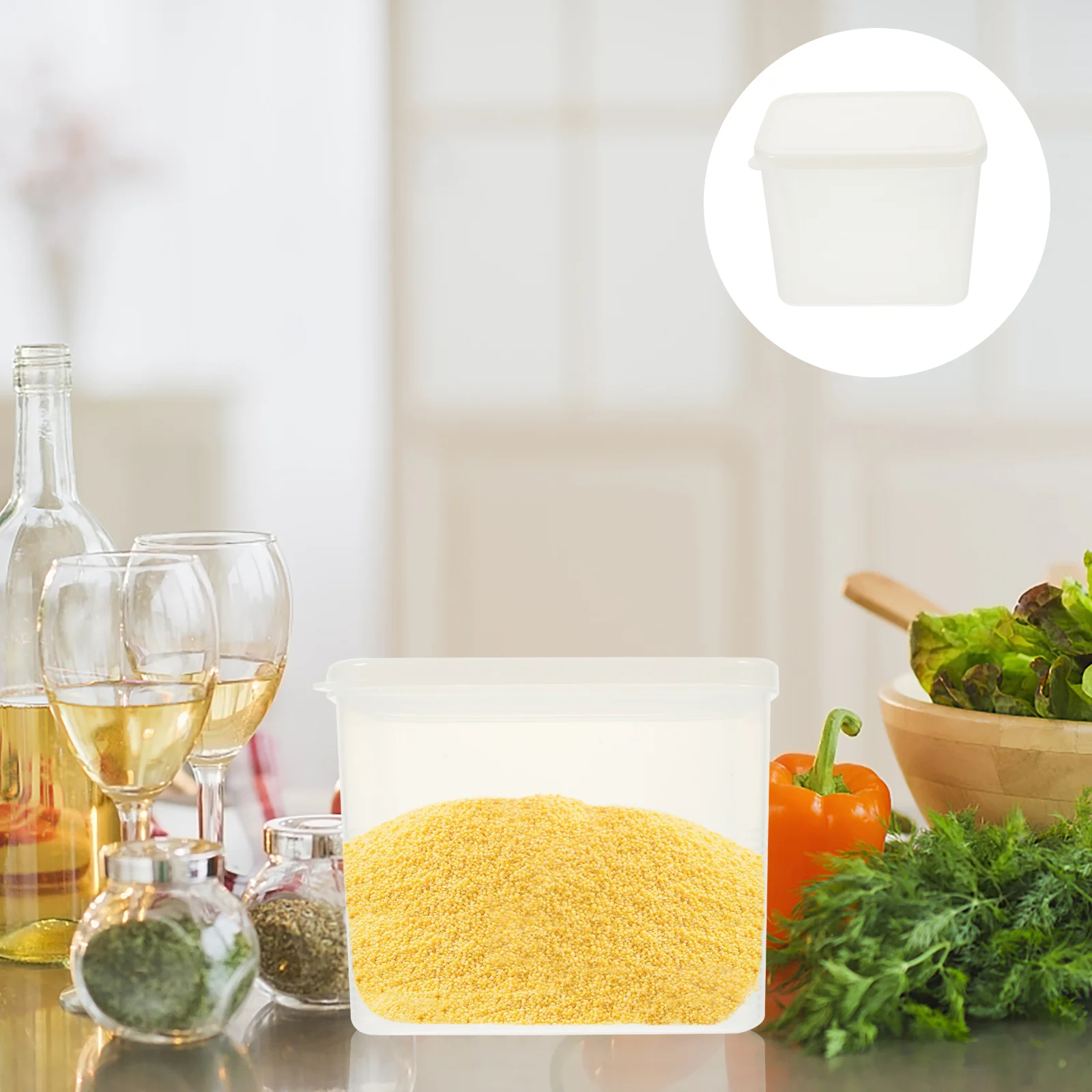 

Bread Box Container Keeper Case Countertop Dispenser Cream Ice Pan Clear Muffin Candy Fruits Cheese Loaf Bin Storage Kitchen