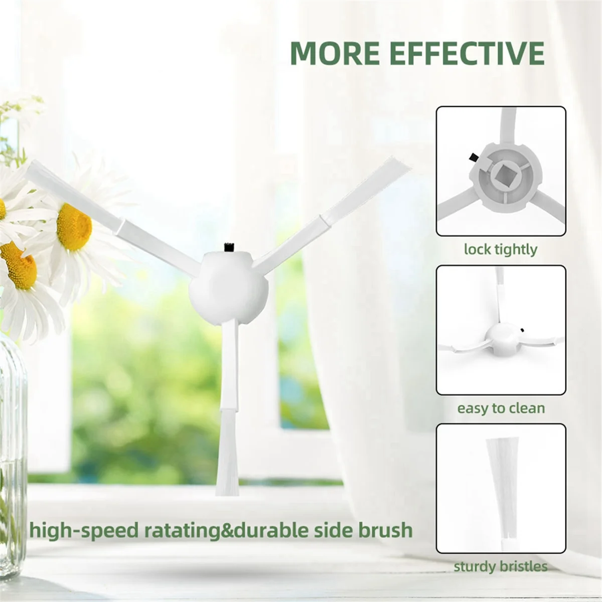 Для Xiaomi Mi Robot Vacuum Mijia 1C / 1T 2C Dreame F9 D9 Pro Max L10 Z10 Основная боковая щетка для швабры