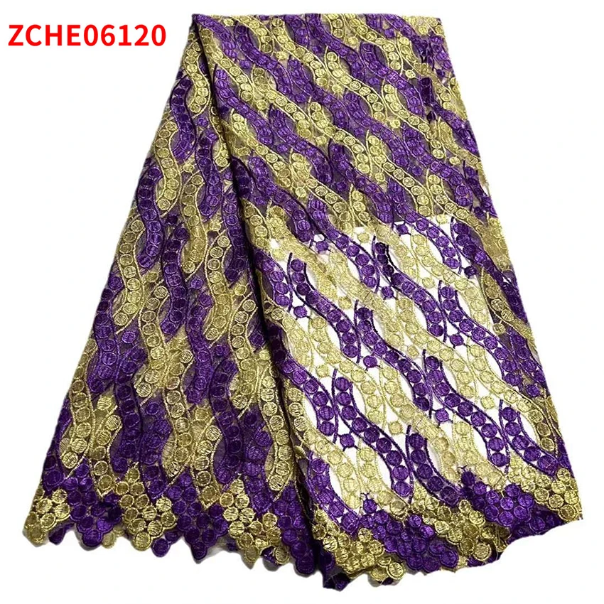 

Популярное Африканское французское Тюлевое Сетчатое кружевное анкарское двухцветное вечерние нее платье с золотой вышивкой ZCHZ21128