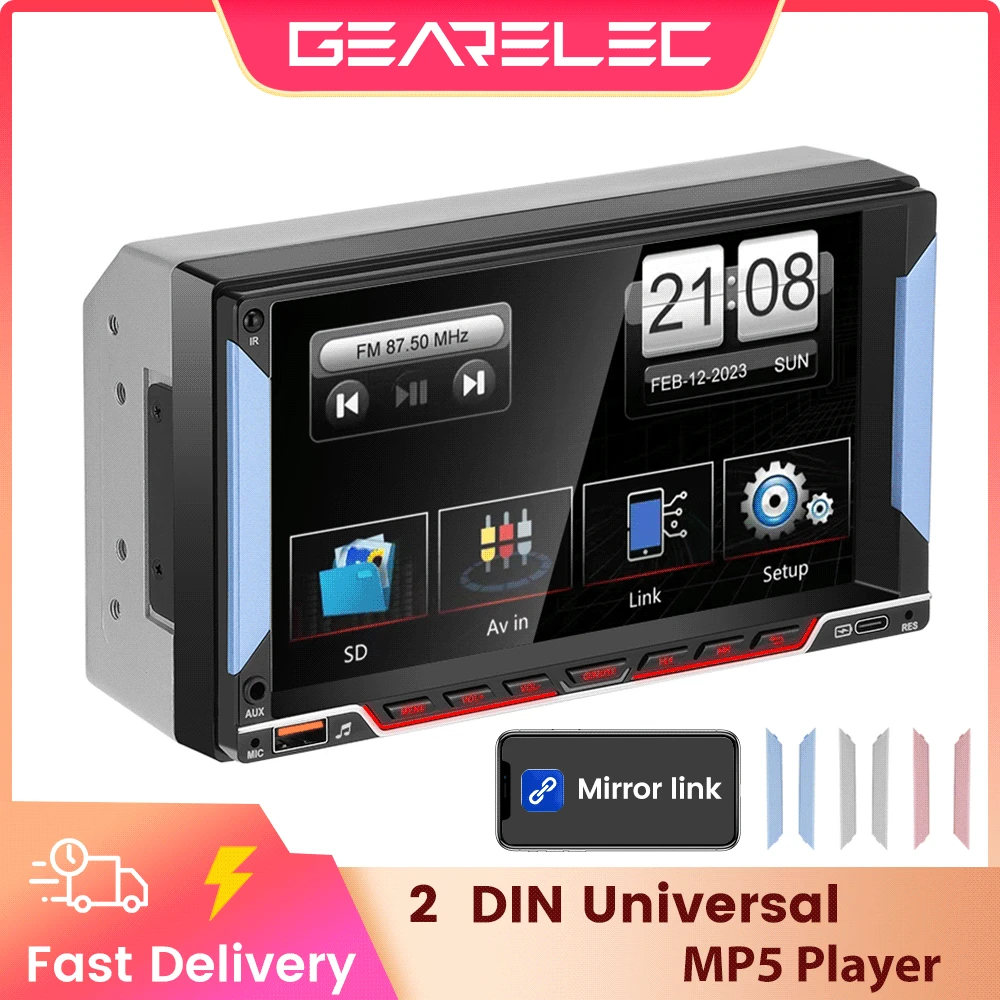 

2 Din Car Stereo 7" Car Radio Bluetooth MP5 Player 2din Multimedia Player Autoradio Touch Screen Auto Radio For Universal VW Kia