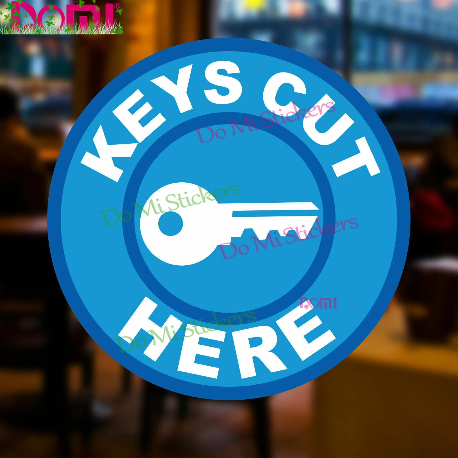 

Hardware Store Key Cutting Sign Advertising Window Wall Sign Sticker Vinyl Decal