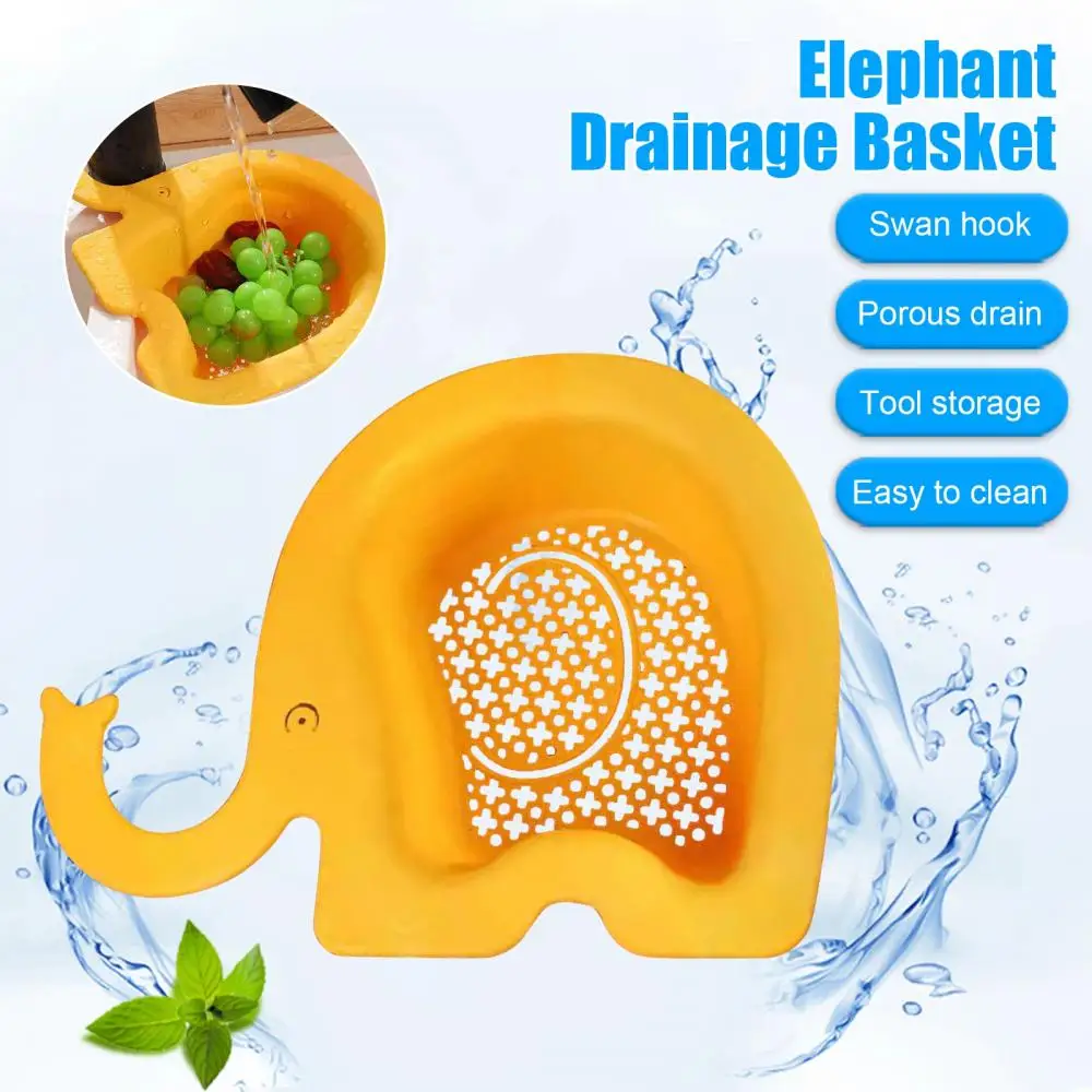 

Bathroom Sink Strainer Kitchen Sink Strainer Creative Elephant Leftover Drain Basket Soup Garbage Filter Hanging Drainer Rack
