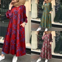 the new muslim fashion hijab long dresses women with sashes three colors islam clothing abaya spring and autumn
