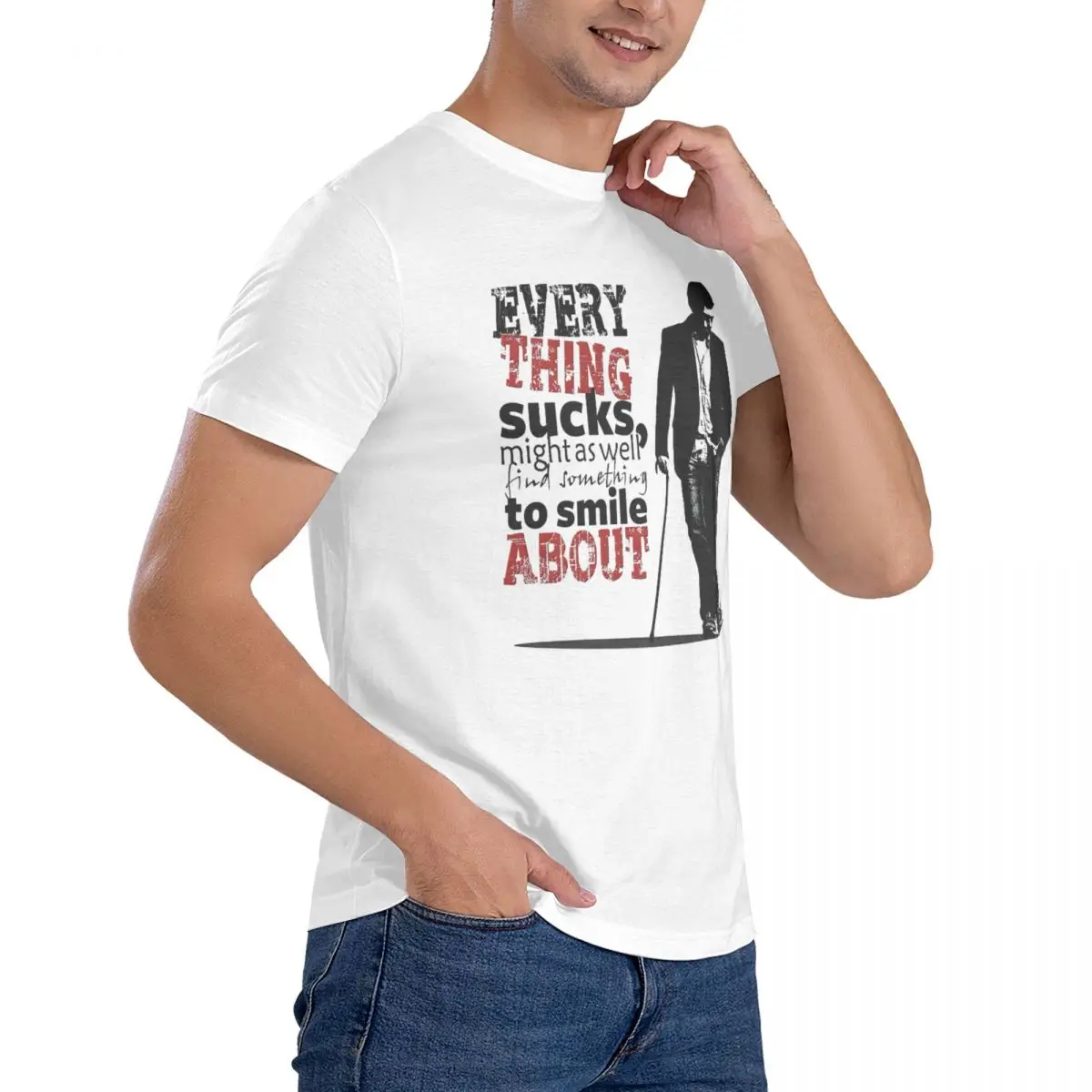 Мужские футболки с принтом в виде надписи Все дерзко