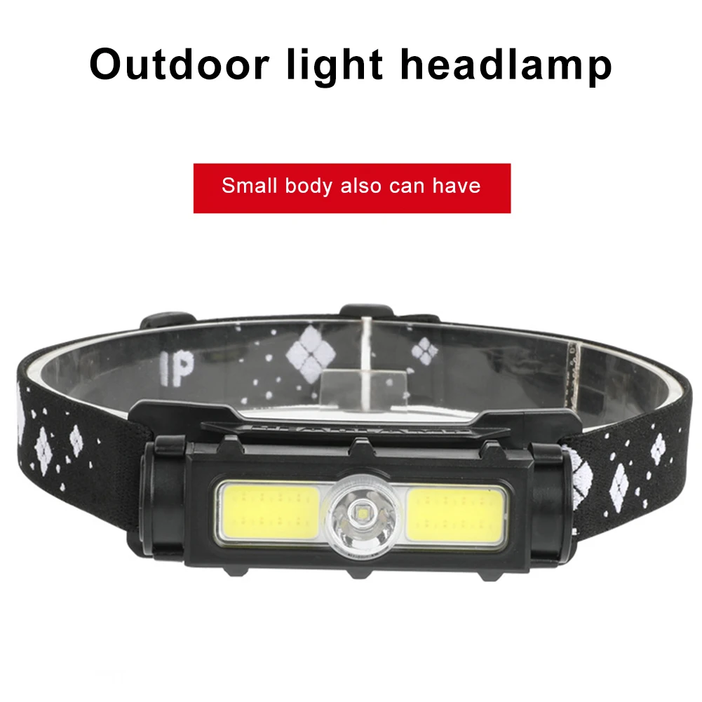 

COB Headlamp 7 Modes Torch Forehead Flashlight Built-in Recharge Battery Camping Headlamp 90° Adjusted Car Repair Light