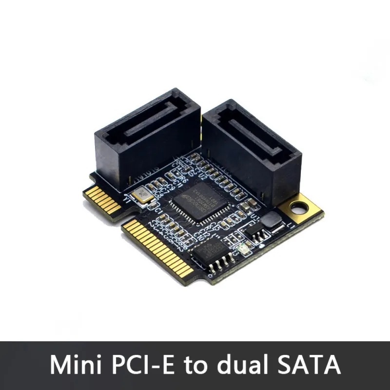 

2 порта Mini PCI-E PCI Express на SATA 3,0 адаптер конвертер жесткий приводной удлинитель карты добавить на карты для Windows Mac Linux OS