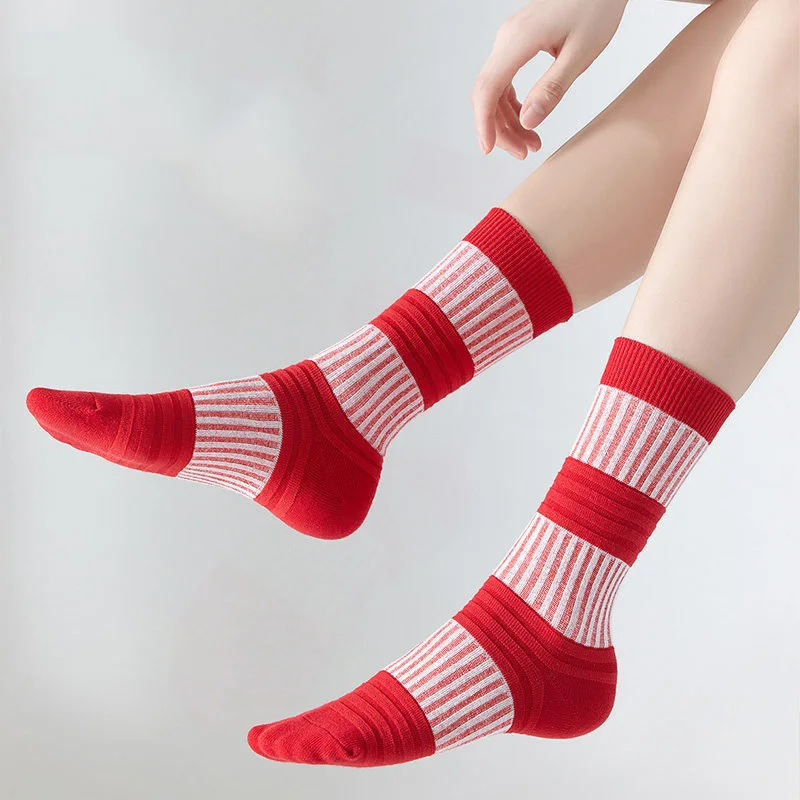 Socks Women Summer Lantern Socks 90% Cotton Mid Tube Socks Pile Pile Socks Women Novelty Cotton Socks