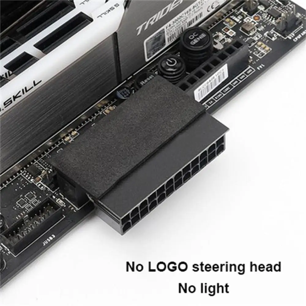 Установка адаптера питания Atx24-контактный светящийся Argb 24-контактный 90-градусный