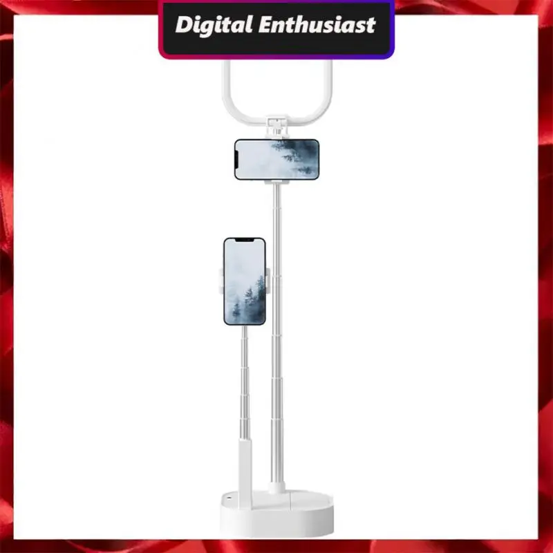 

Adjustable Smartphone Mount Remote Control Aluminium Desktop Phone Stand Portable Selfie Fill Light Lamp Phone Holder Stand