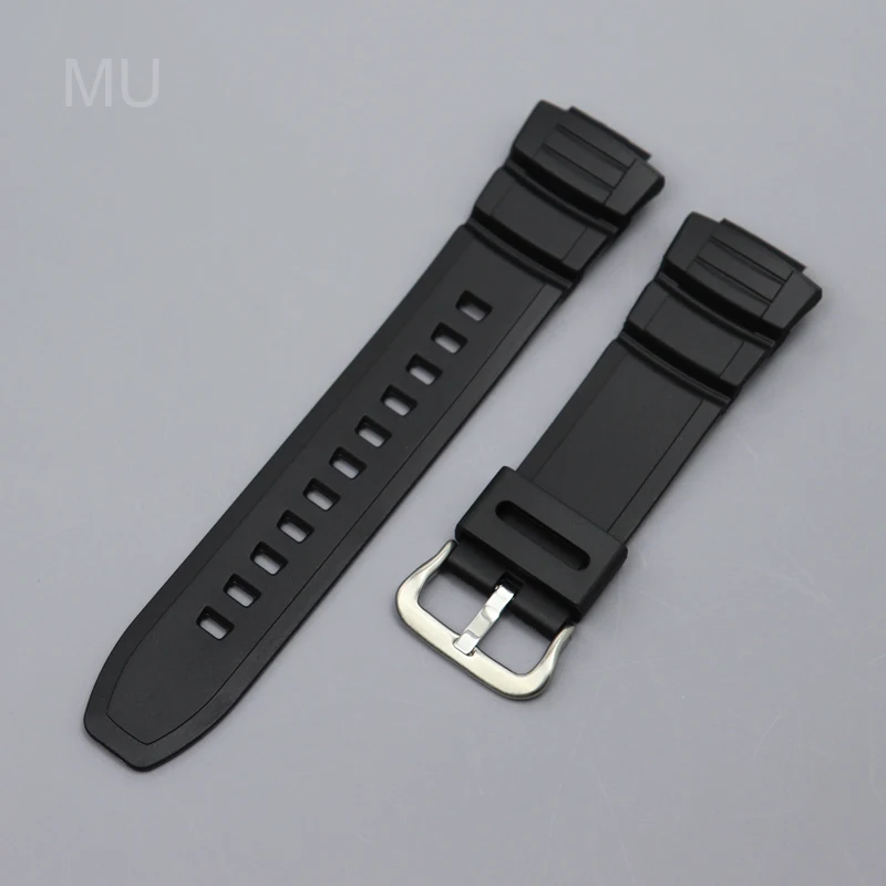 Черный силиконовый ремешок для часов Casio MCW100H110HW-S220HDD-S100AE20002100, выпуклая интерфейсная пряжка, удобный для кожи ремешок (art.: 3920cd74fc110) - 3920cd74fc110